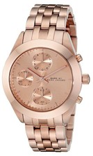 Marc by Marc Jacobs Women's MBM3394 Rose Gold-Tone Stainless Steel Watch with Li
