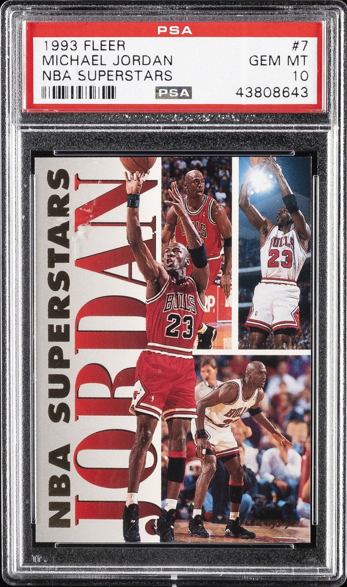 1993 FLEER NBA SUPERSTARS #7 MICHAEL JORDAN PSA 10 | eBay