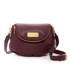 Marc Jacobs Natasha Crossbody Leather Burgund...