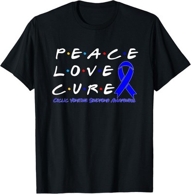 Cyclic Vomiting Syndrome Awareness Peace Love Cure T-Shirt