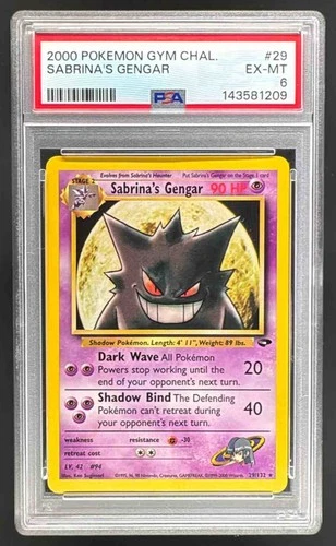 2000 Pokemon Gym Challenge 29 Sabrina's Gengar PSA 6 143581209