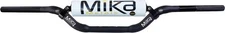 Mika Metals 7/8in. Oversize Handlebar - CR High Bend - White Pad MKH-11-CH-WHITE