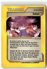 Pokemon Trainer Seer Seher 133/147 Aquapolis German e-Card 2003 WOTC Vintage