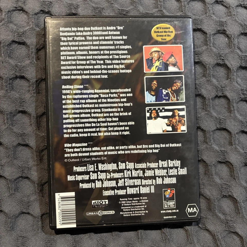 OutKast Uncovered DVD (2002) Rare Rlease Music Live Atlanta Hip Hop Rap Region 0 - image 3 of 4