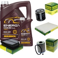 Inspektionspaket 6L Mannol Energy 5W-30 FüR Suzuki Grand Vitara II 1.9 Ddis AWD