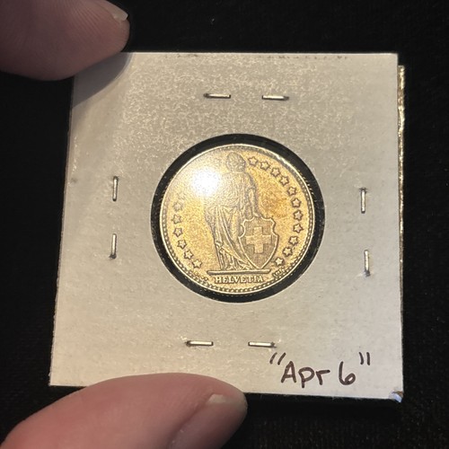 1962 Switzerland Franc Silver Circulated “apr6” Swiss 1 Fr World Coin - Picture 11 of 21