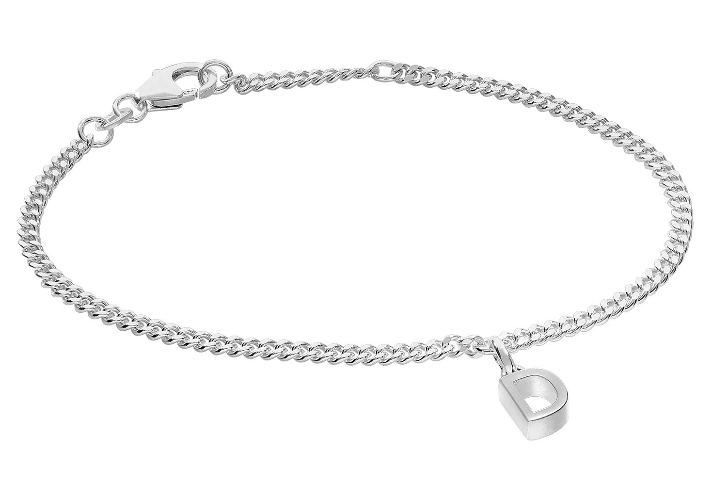 TRENDOR Schmuck Mdchen-Armband mit Buchstabe D 925 Silber Rhodiniert 21590-D 11390₽