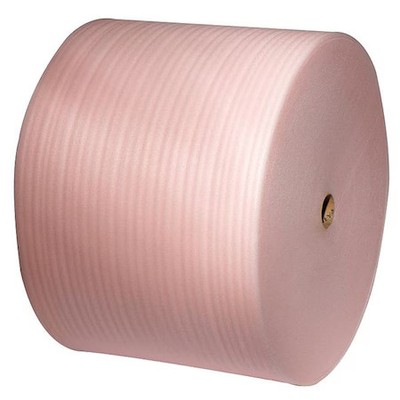 Anti-Static Foam Roll 48'' X 550 Ft., Perforated, 1/8'' Thickness, Pink, 5Vfk0