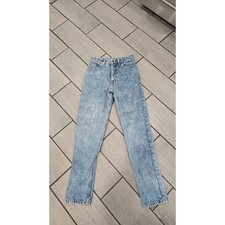 Vintage GUESS Jeans Acid Wash High Waisted Straight Leg Denim Women Size 30x30