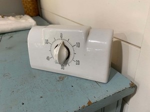Vintage Mid Century Ceramic Kitchen Stove Timer