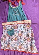 Floral Apron Kitchen Cooking Baking Housework Maid Cottagecore Pocket Retro VTG