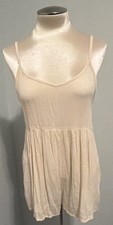 Roxy Wanderer Beige Sleeveless Romper 100 Viscose Size S ARJX603163