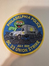 PHILADELPHIA POLICE DEPARTMENT "DC33 UNION STRIKE - JULY, 2025" EMBROIDERED 4"