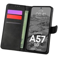 HandyhüLle Mit Klappe FüR Galaxy A57 5G Bizon Case Flip Cover Etui HüLle Schwarz