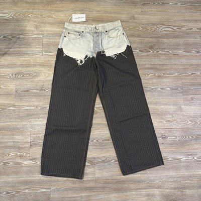 Acne Studios Pinstripe wide-leg jeans Waist 34 Brand NEW