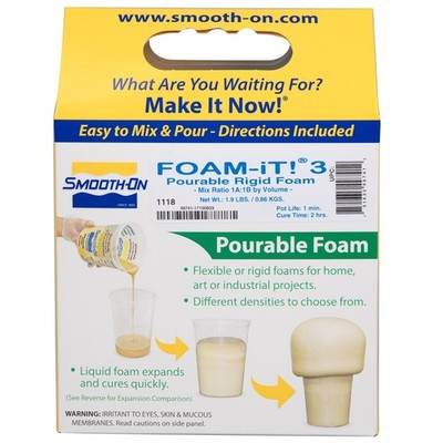 FOAM-IT! 3 - Pourable Rigid Foam - Parts A and B - Trial Unit - Not For Intended