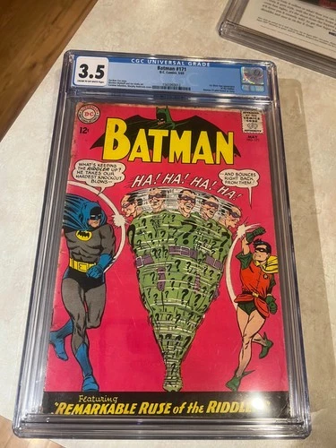 Batman #171 CGC 3.5 Graded Comic - First Silver Age Riddler - 1965 - Key Issue
