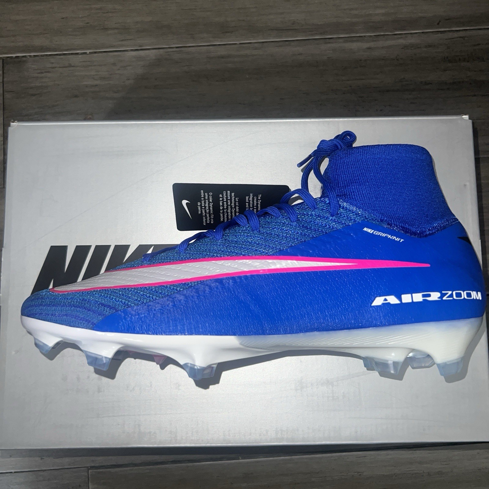 Size 10.5 - Nike Zoom Mercurial Superfly 10 Elite FG Racer Blue Pack