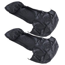 2x Universal  Nylon Front Car Van  Covers Protectors Black Pair A4L47389