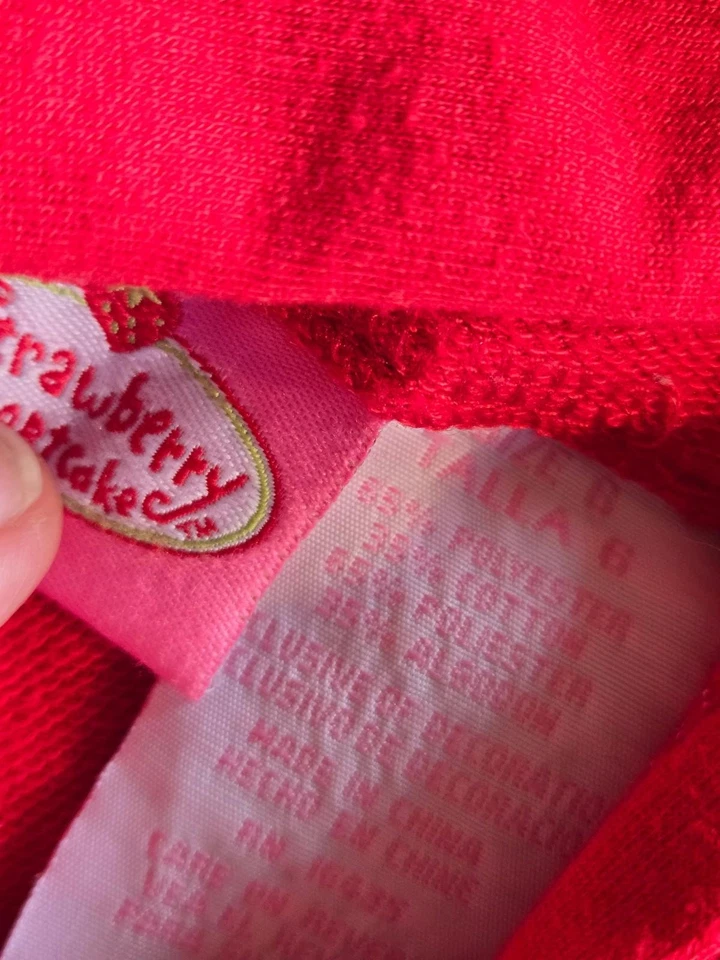 Size 6 girls strawberry shortcake set track pants and top - Image 4 of 4