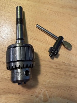 Jacobs 8-1/2N 2SJT Ball Bearing Super Chuck 0-1/4'' Cap 1/2  Shank & Key - NEW