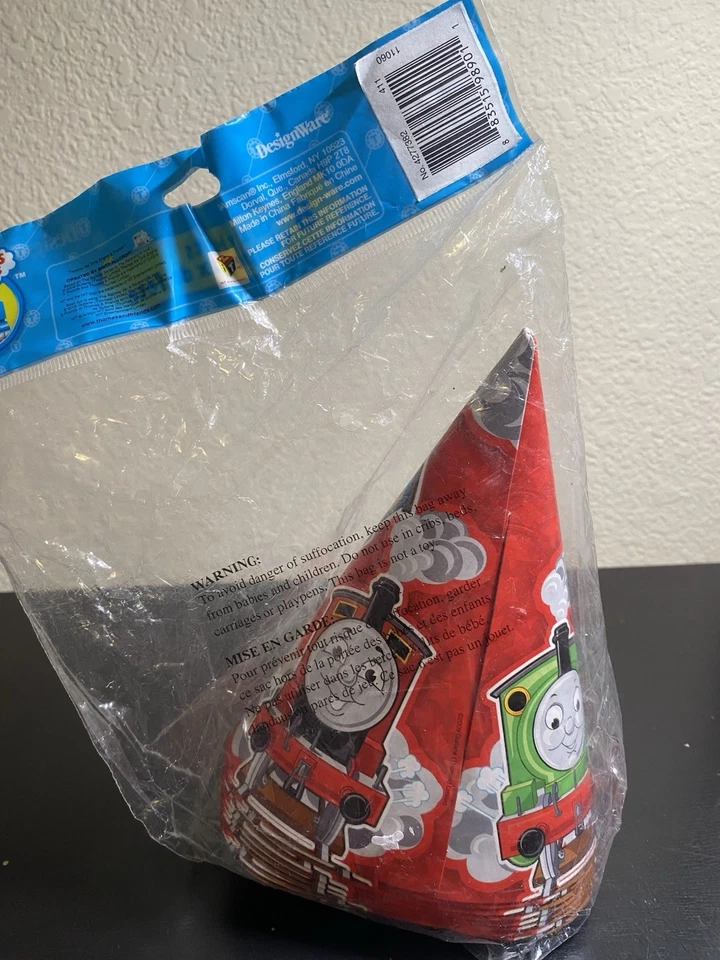 Thomas & Friends 2009 Hallmark Party Hats New In Package 8 Count - Image 2 of 3