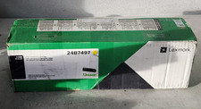 Lexmark 24B7497 Yellow Toner Cartridge Genuine New Sealed Box
