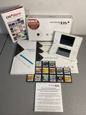 Nintendo DSi TWL-001  Console With box And Paperwork. Pre-Installed+14 Games
