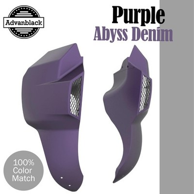 Purple Abyss Denim Lower Leg Fairings Fits FXRT Harley Softail Low Rider S/ST
