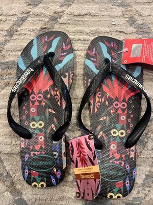 Havaianas Brazil Fresh Black Flip Flops Size 8 Mens