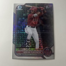 2022 Bowman Chrome #BCP-205 Adrian Placencia - Pros. 1st Bowman Mojo Refractor