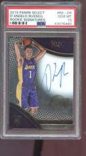 2015-16 Panini Select Signatures D'Angelo Russell ROOKIE AUTO Autograph PSA 10