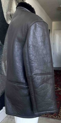 SHEARLING / SHEEPSKIN / COAT / LEATHER JACKET / MEN SZ XL