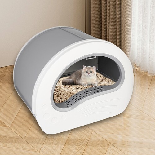 Große selbstreinigende Katzentoilette automatische UV-Sterilisation Katze Töpfchen Box Pfanne - Bild 8 von 18