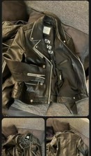 Each X Other Ladies Leather Jacket Black Size Small Bnwt