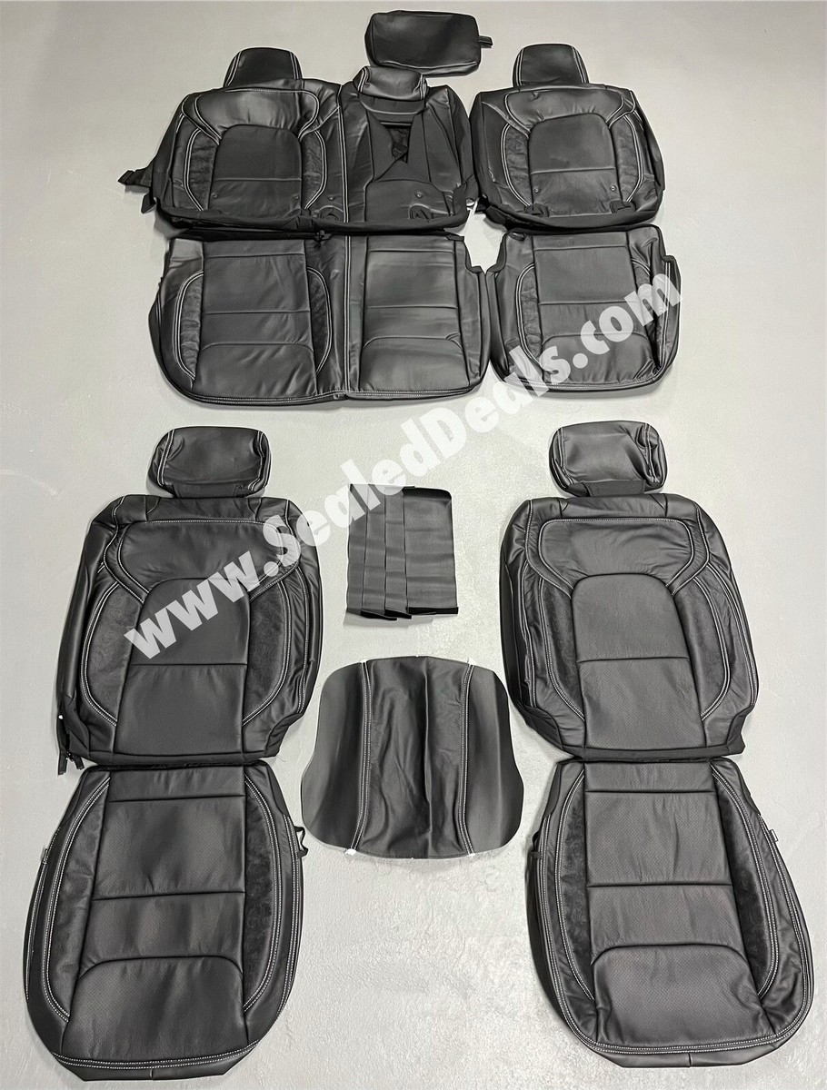 Katzkin Black & Outlaw Leather Seat Covers for Ram 1500 Big Horn 