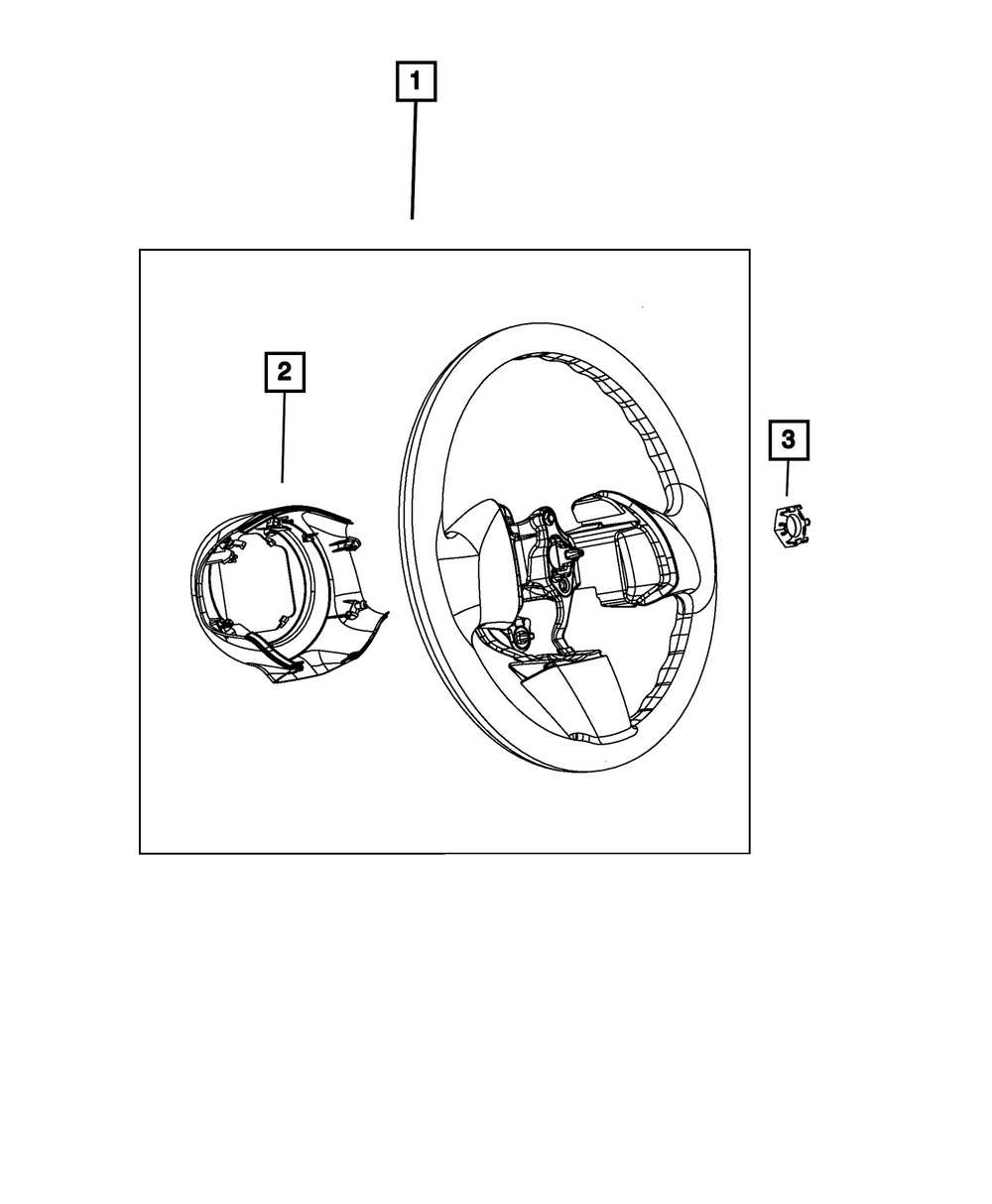 Genuine Mopar Steering Wheel 1RU70KXWAE