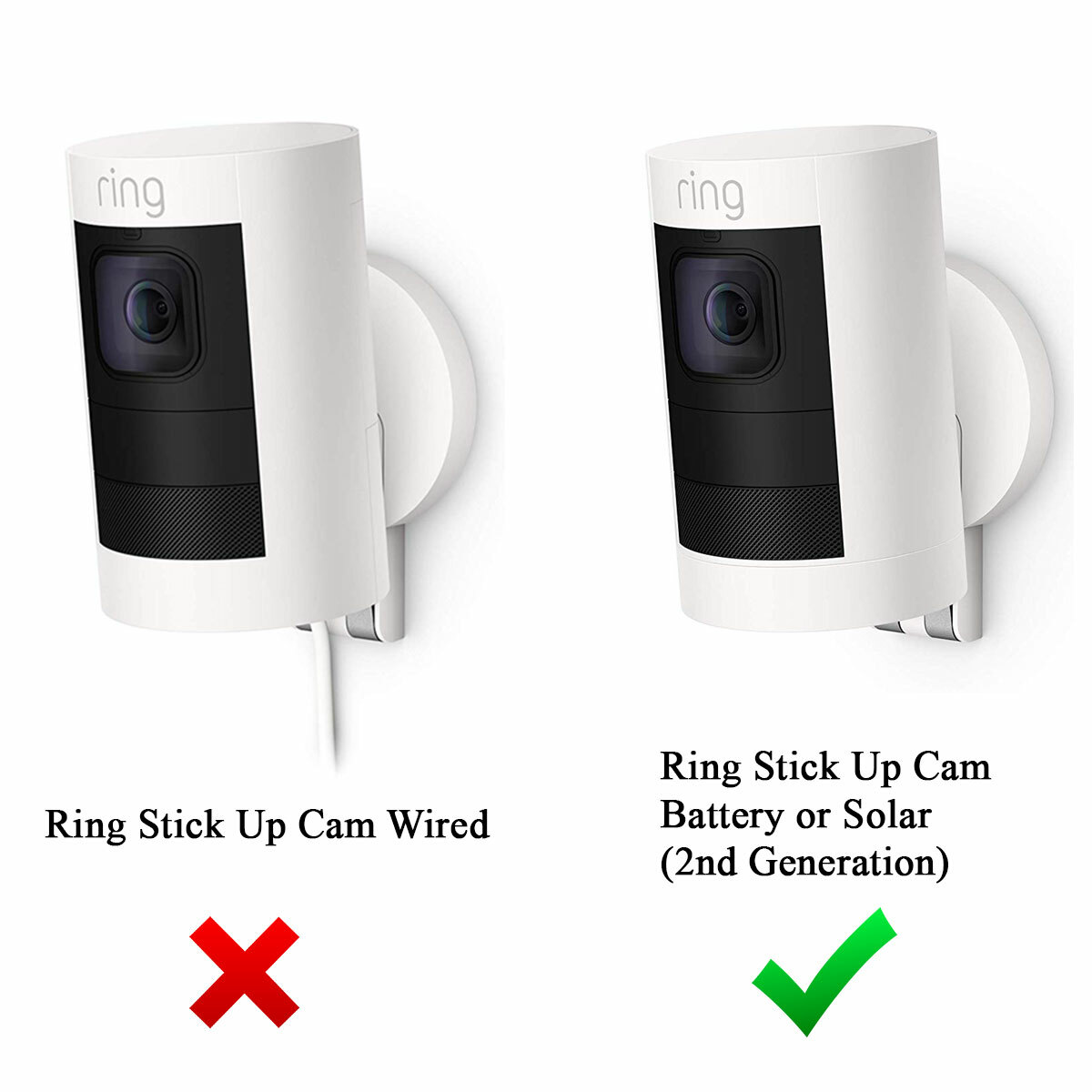 Silicone Skin Case Cover for Ring Stick Up Camera Battery