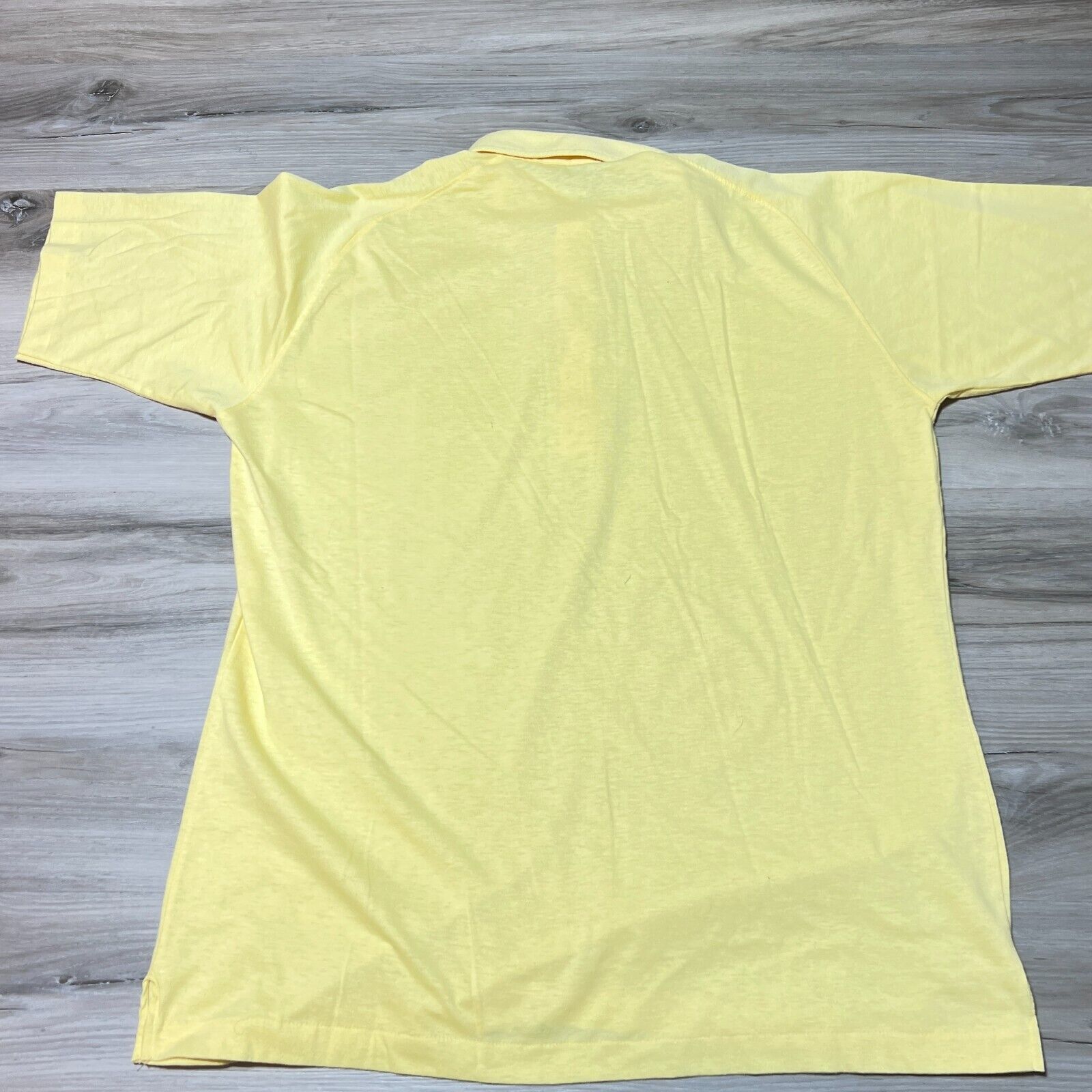 Vintage TF Design Polo Shirt Mens Large Yellow Sh… - image 2