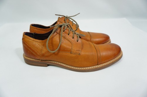 Ben Sherman gebraucht Leon 8,5 genarbtes Leder Derby hellbraun Kappe Zehe Oxford Schuhe - Bild 6 von 12