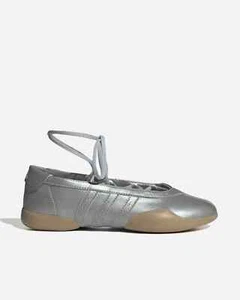 adidas Taekwondo Mei Silver Metallic Gum Ballet Shoes JR7032 Women's Sizes NEW