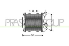 Ladeluftkühler luftgekühlt Aluminium für Smart City-Coupe 450 Cabrio