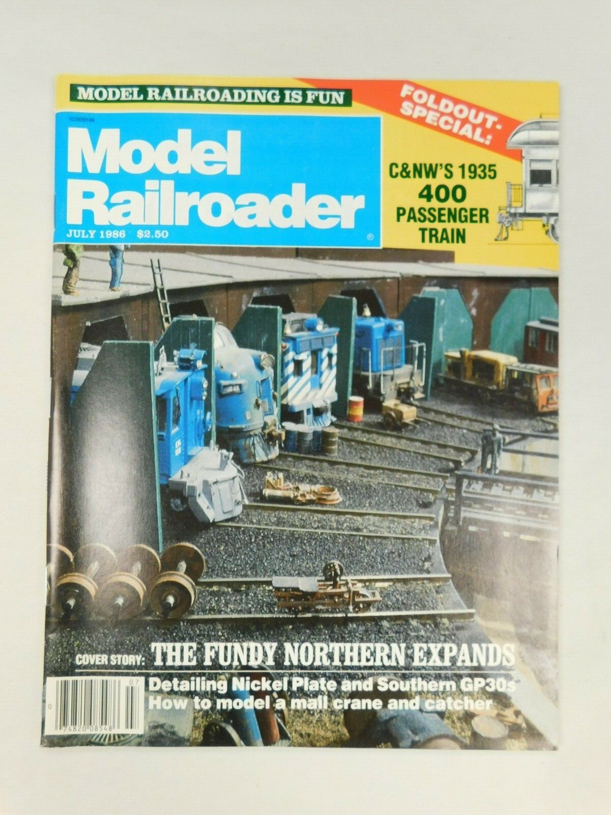 Model Railroader Trains Pacific Railway Tenshodo Roco JUL 1986 Vintage Magazine