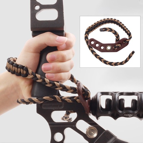 Archery Compound Bow Wrist Sling Braided US Cord Rope Adjustable Hunting Strap - Picture 9 of 12