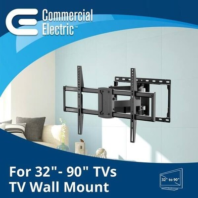 Commercial Electric Full Motion Wall Mount Kit for 32'' to 90'' TVs NEW