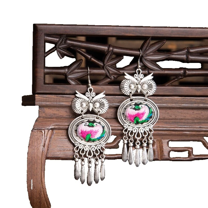 Chapado en Plata Pendientes de Moda Aro punk