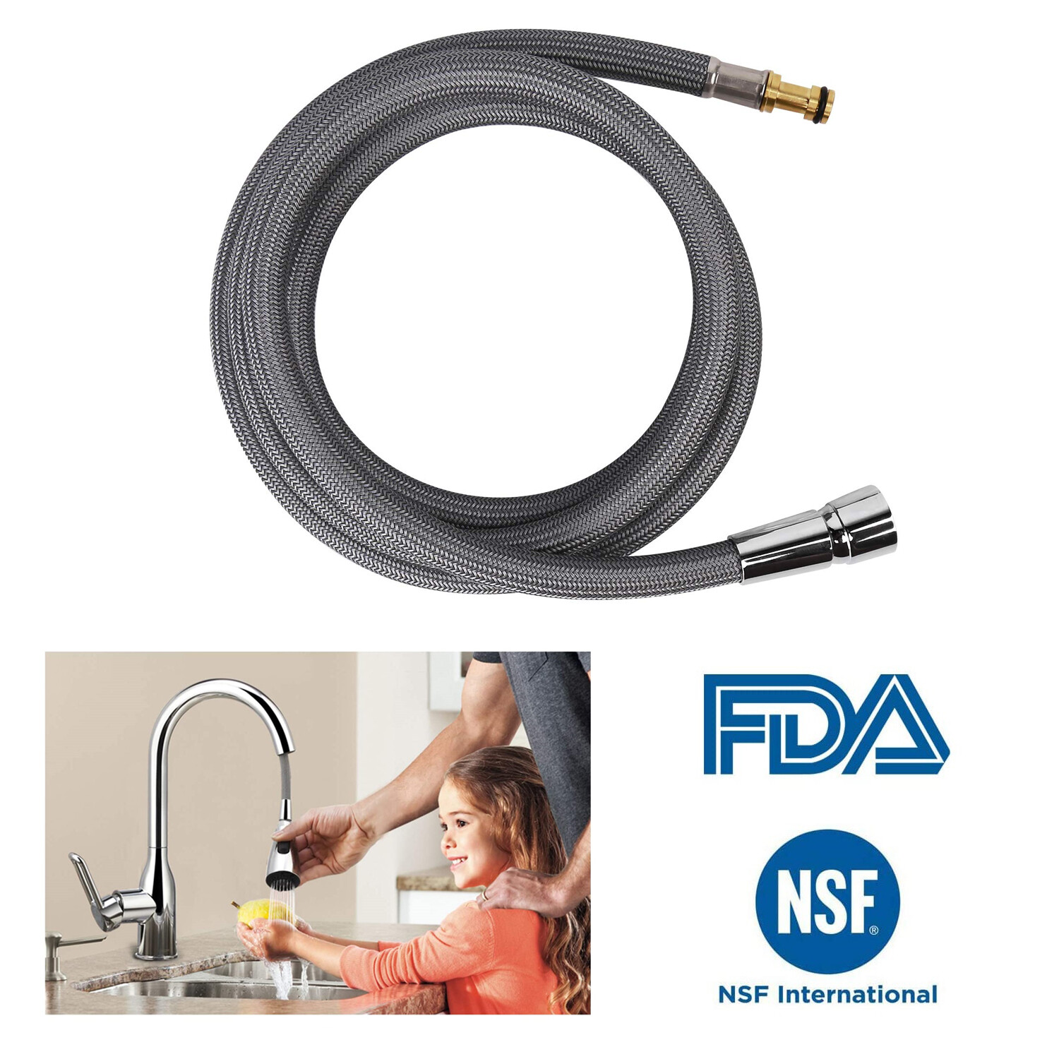 PullDown 150259 Replacement Hose Moen Pull Down Kitchen Sink Faucet