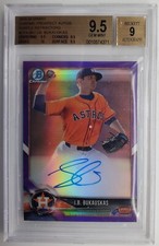 2018 Bowman Chrome Purple JB Bukauskas Autograph RC  BGS 9.5 w/9 Auto 250/250