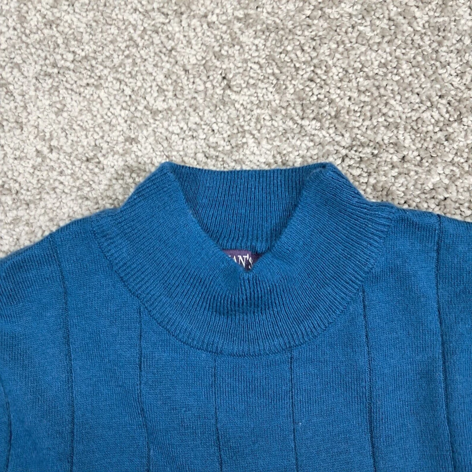 Suéter Roaman para hombre cuello tortuga azul mediano Foto 2 de 4