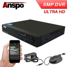 ANSPO 5MP CCTV DVR 4/8/16 Channel Digital HD 1080P HDMI VGA BNC UK